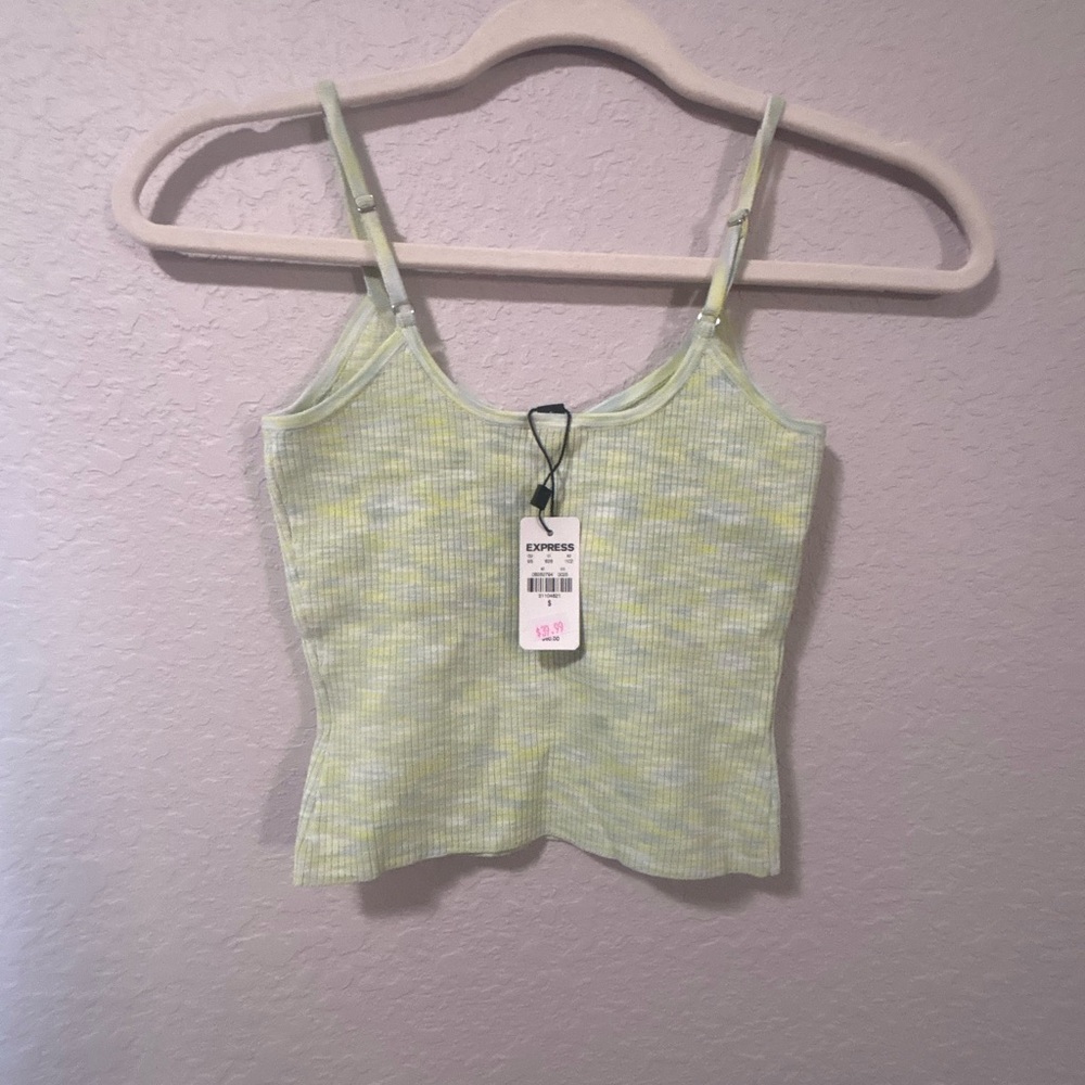 Express Women's Light Green Camisole